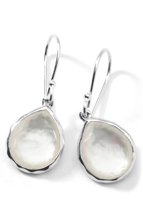 Ippolita Rock Candy® Teeny Teardrop Earrings In Silver/mother Of Pearl