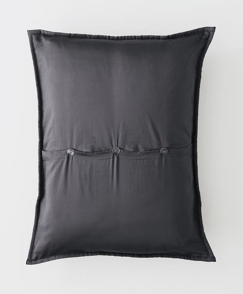 Shop Pact Organic Quilted Sham 2-pack In Charcoal