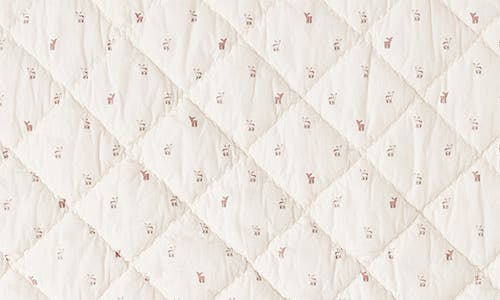 Shop Pehr Quilted Nursery Blanket In Fawn/pink