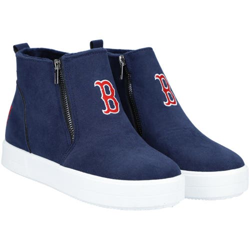 FOCO Boston Red Sox Wedge Sneakers in Navy