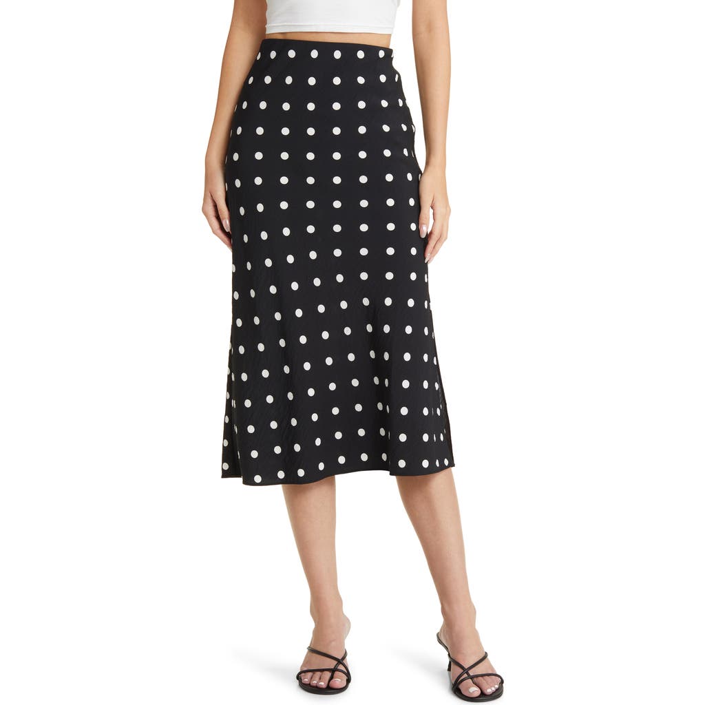 Madewell The Layton Midi Slip Skirt In True Black
