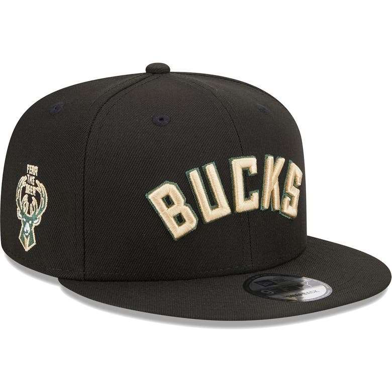 New Era Black Milwaukee Bucks Jersey Hook Statement Edition 9fifty ...