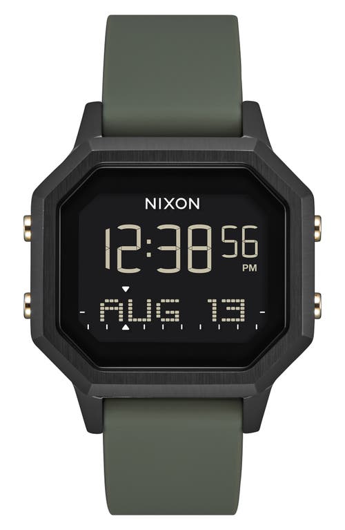 Nixon Siren Digital Watch, 36mm In Green