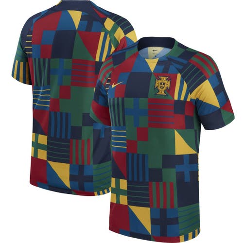 Youth Nike Navy Portugal National Team Pre-Match Top