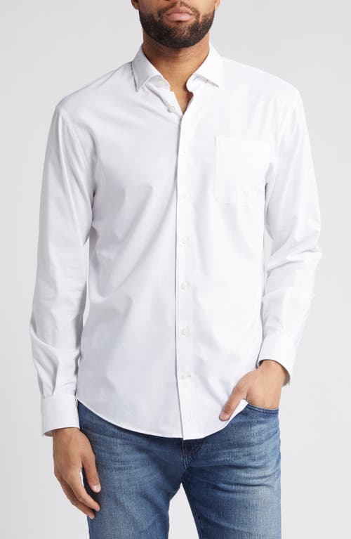 johnnie-O Tradd Button-Up Shirt in White 