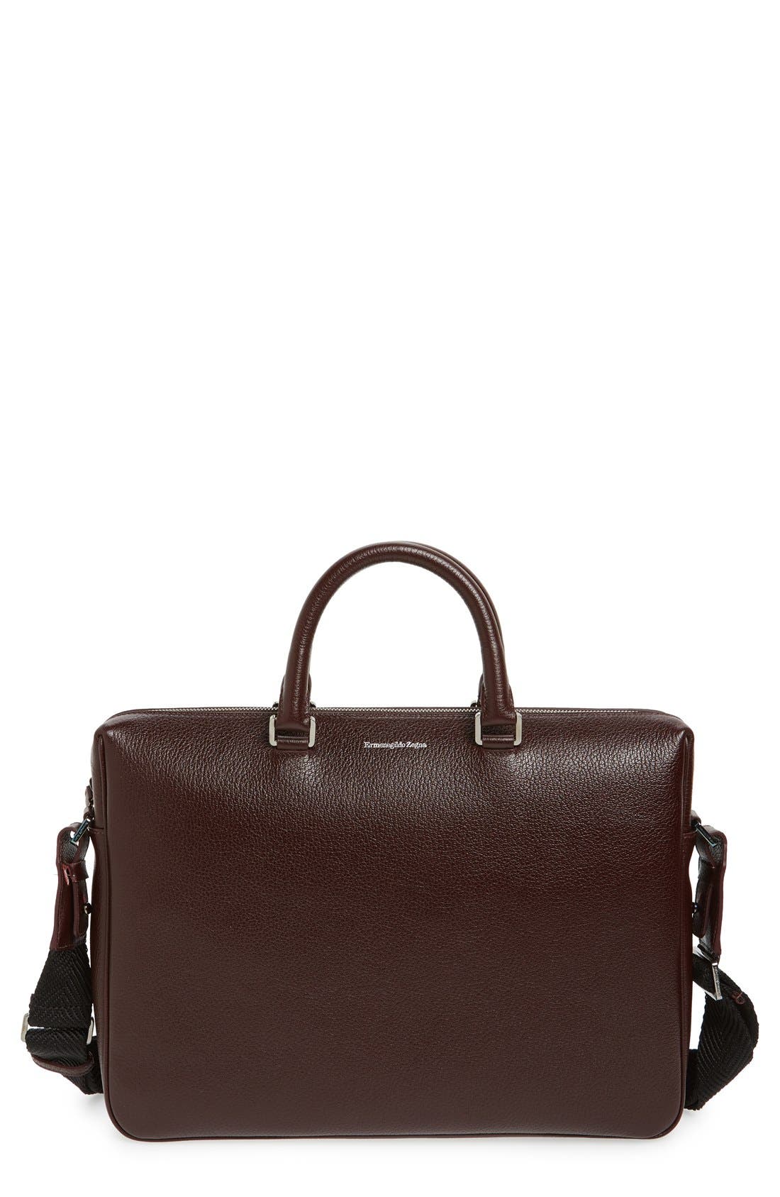 Ermenegildo Zegna 'Slim' Leather Briefcase Nordstrom
