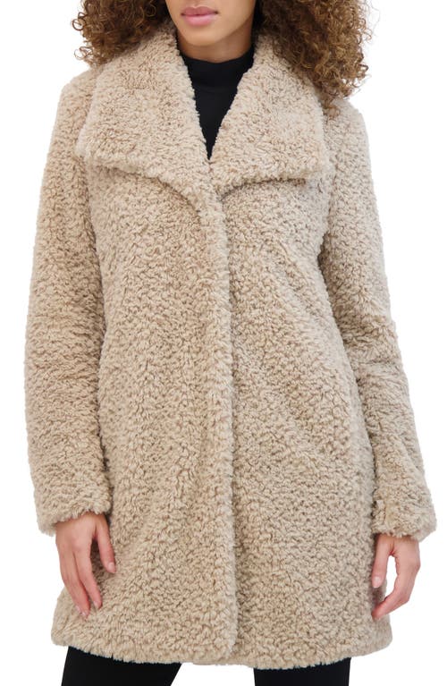 KENNETH COLE KENNETH COLE TEXTURED FAUX FUR JACKET 