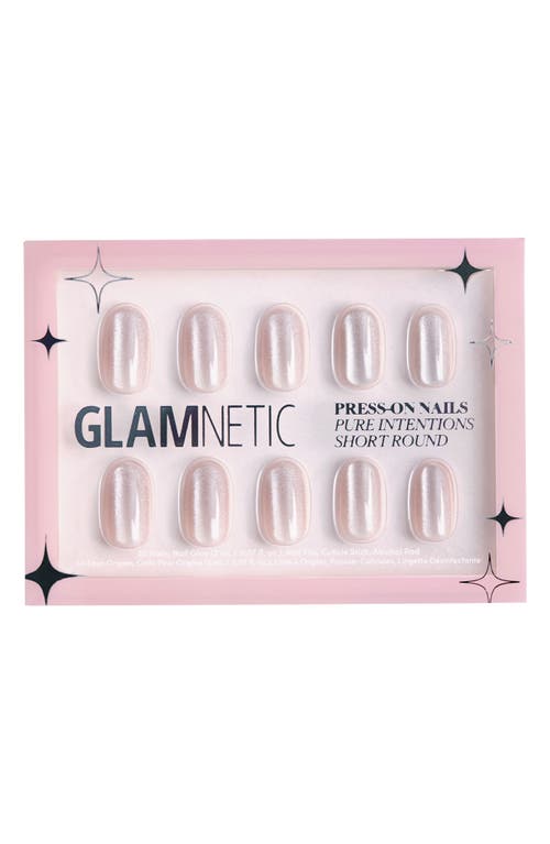 Glamnetic Short Round Press-on Nails Set In Pure Intentions