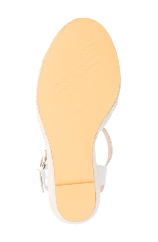 Fashion To Figure Irene Metallic Espadrille Wedge Sandal In Silver
