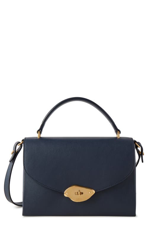 Mulberry Lana High Gloss Leather Top Handle Bag in Night Sky at Nordstrom