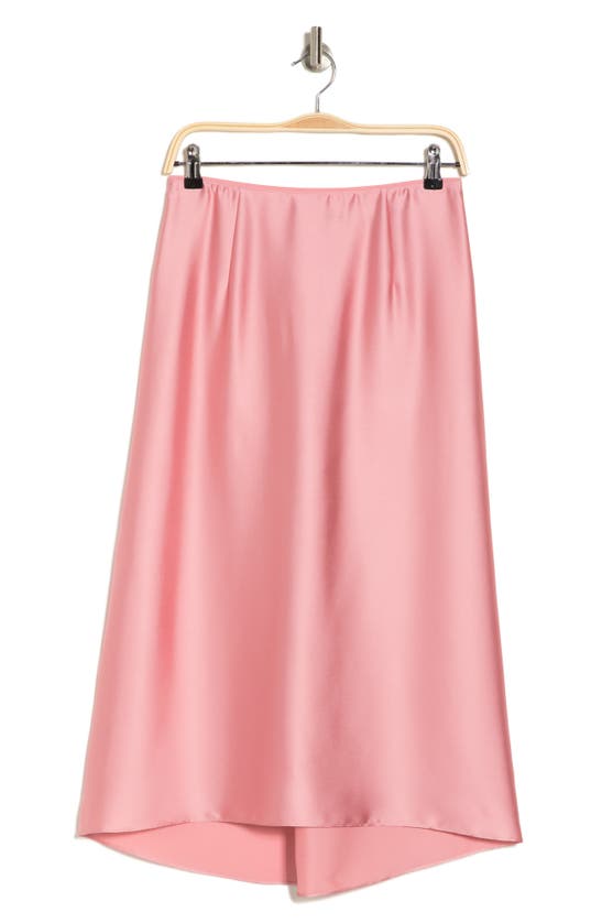Shop Vince Satin Slip Skirt In Light Rose Root