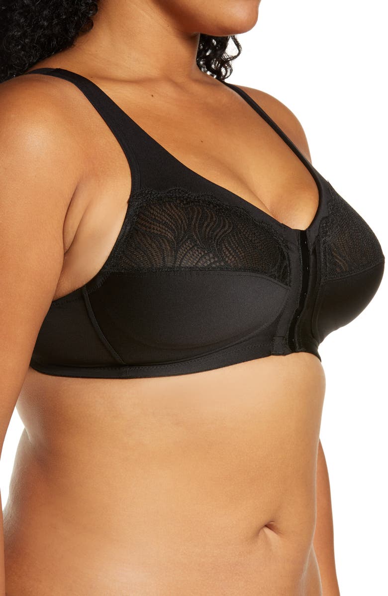 Glamorise MagicLift<sup>®</sup> Front Close Full Figure Bra, Alternate, color, Black