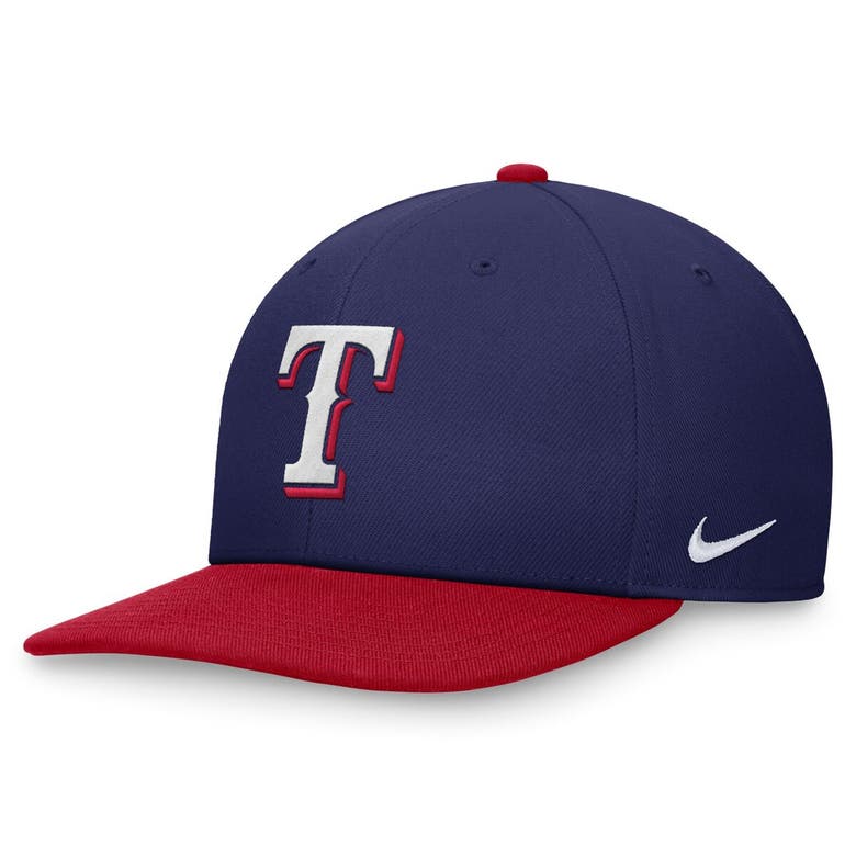 Shop Nike Royal/red Texas Rangers Evergreen Two-tone Snapback Hat