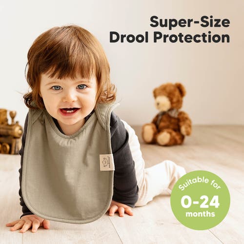 Keababies 8-pack Hallo Drool Bibs In Brick
