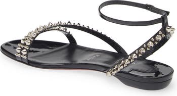 Christian Louboutin Mafaldina Spikes Ankle Strap Sandal (Women