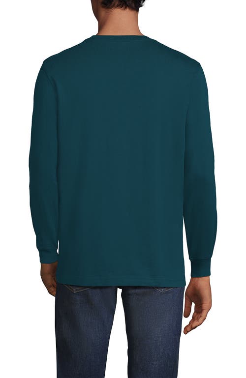 Shop Lands' End Super-t Long Sleeve T-shirt In Evening Teal