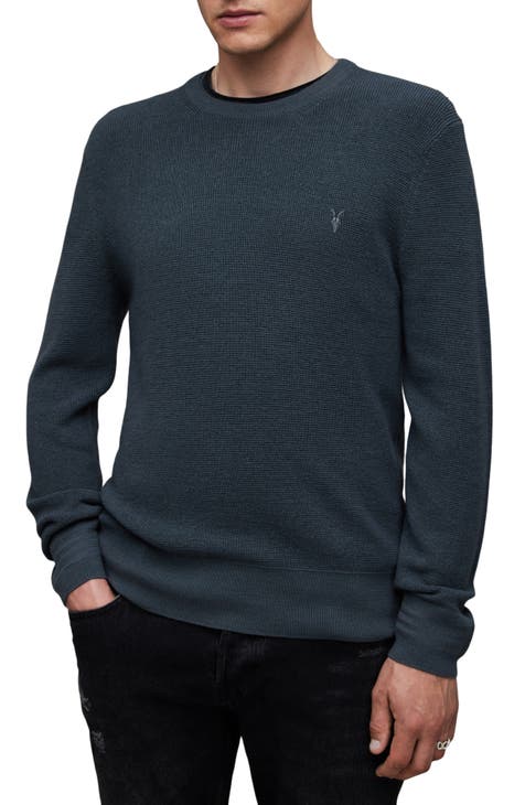 Slim Fit Merino Wool-Blend Half Zip Sweater - Navy - Mens from