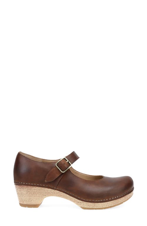 Dansko Lilah Mary Jane Platform Pump In Tan