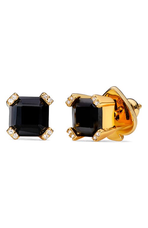 Kate Spade New York Stud Earrings In Jet/gold