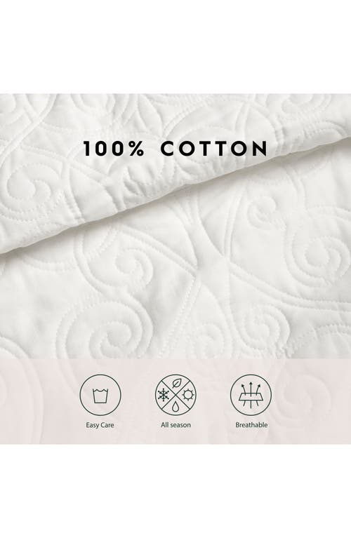 Laura Ashley Felicity Twin Quilt & Sham Set In White