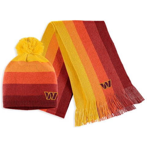 WEAR by Erin Andrews Pittsburgh Steelers Ombre Pom Knit Hat And Scarf Set  At Nordstrom in Yellow