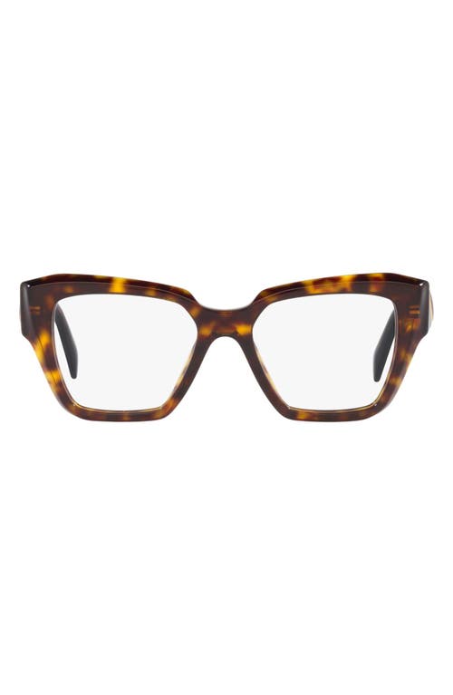 Prada 51mm Square Optical Glasses in Tortoise at Nordstrom