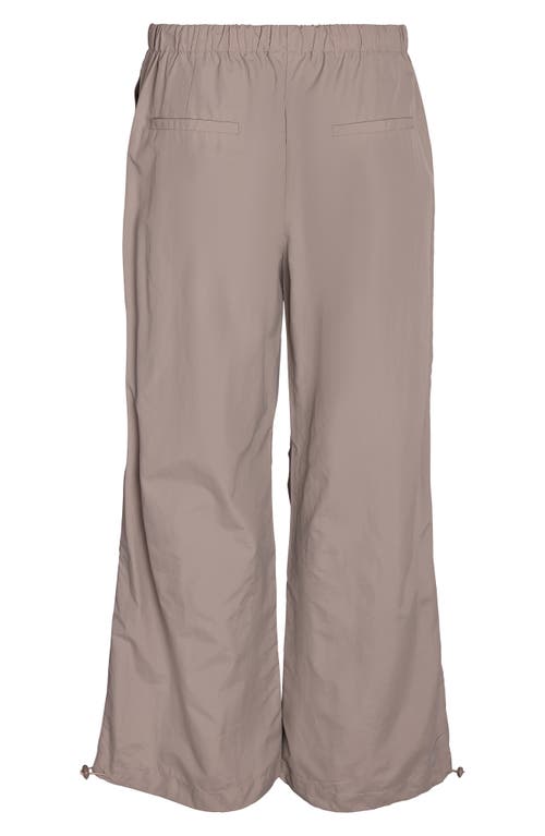 Shop Noisy May Didi Nylon Parachute Pants In Agate Gray