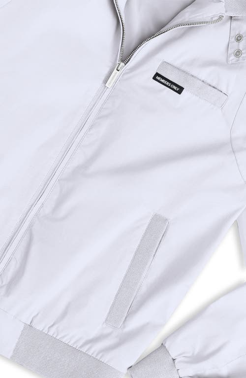 Members Only Classic Iconic Racer Jacket In White