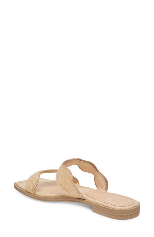 Dolce Vita Ilva Slide Sandal In Light Natural Raffia