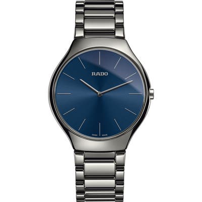 Rado True Thinline Ceramic Bracelet Watch,