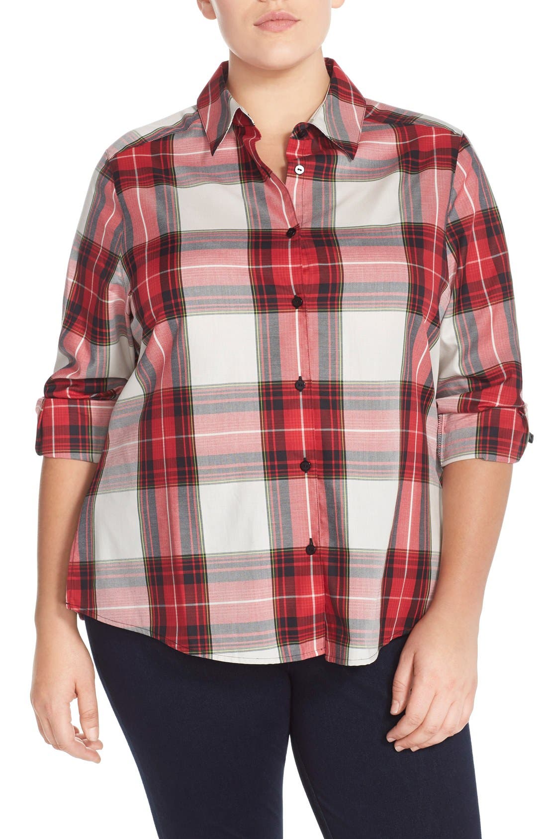 Foxcroft Tartan Plaid Shirt