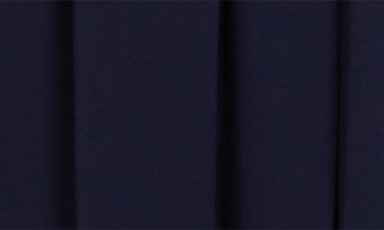 Connected Apparel Faux Wrap Long Sleeve Maxi Dress In Navy