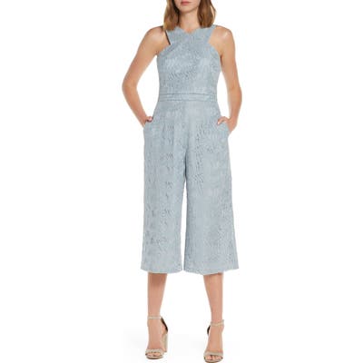 Adelyn Rae Carissa Lace Crop Jumpsuit