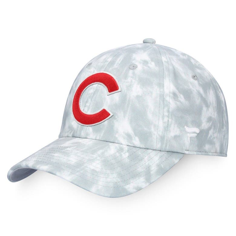 Majestic Gray Chicago Cubs Smoke-dye Adjustable Hat