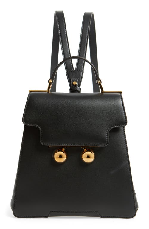 MARNI MARNI TRUNKAROO LEATHER BACKPACK
