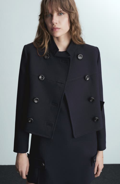 Mango Jacket Dark Navy In Dark Navy