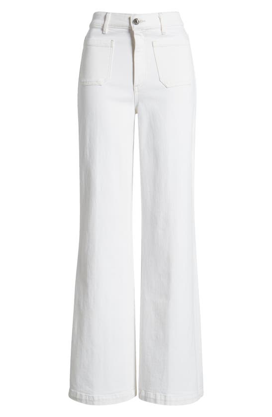 Shop Le Jean Virginia Wide Leg Jeans In White