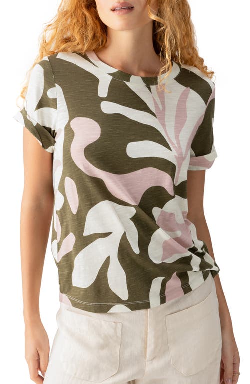 Sanctuary Abstract Print Cotton T-Shirt Fatigue at Nordstrom,