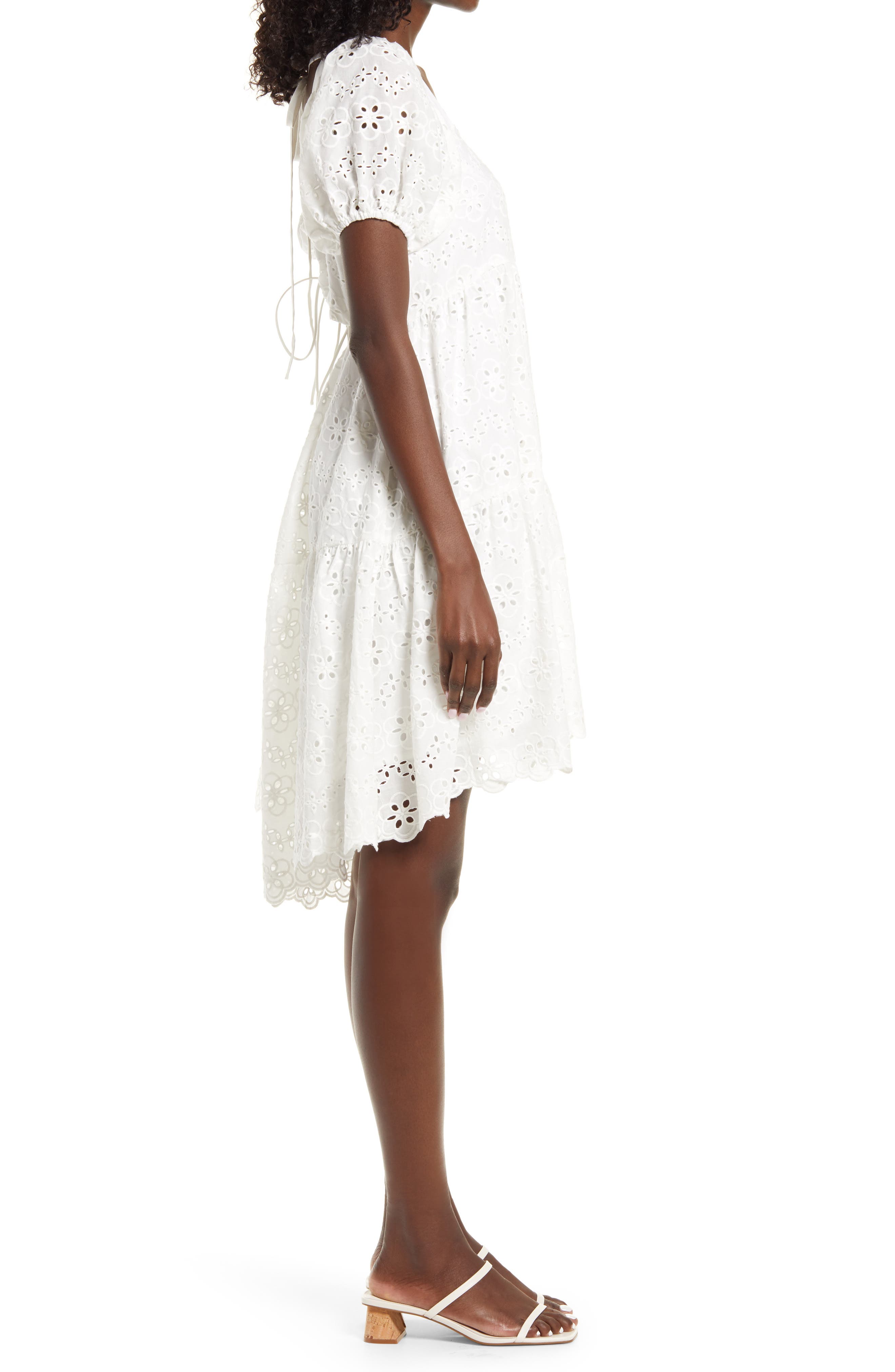 Amy Lynn Broderie Anglaise Puff Sleeve 