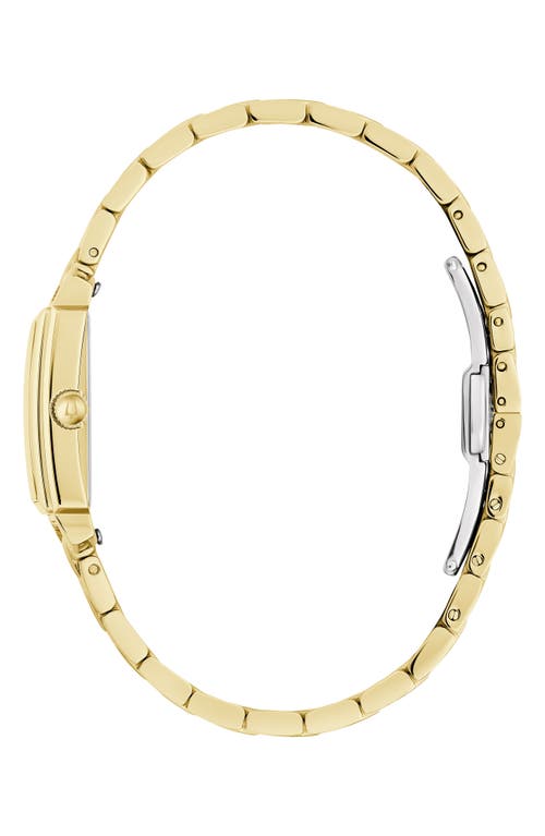 Bulova Women's Sutton Gold-tone Stainless Steel Bracelet Watch 21mm In Goldone