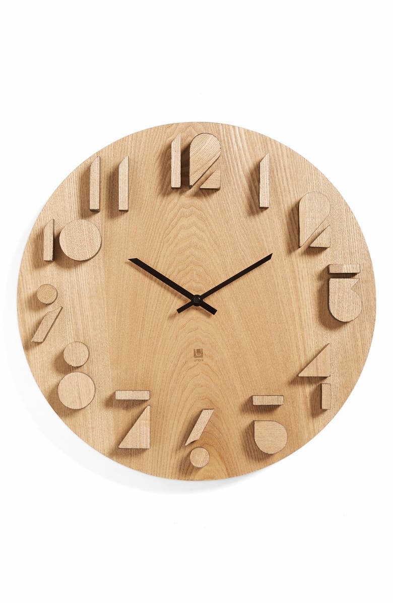 Umbra Shadow Wall Clock White Umbra Shadow Wall Clock White
