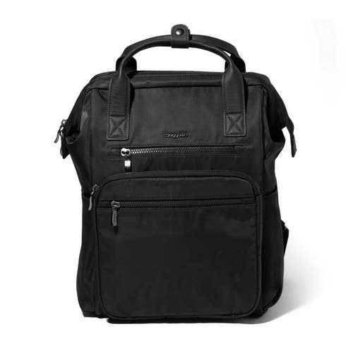 Baggallini Chelsea Laptop Backpack In Black Twill