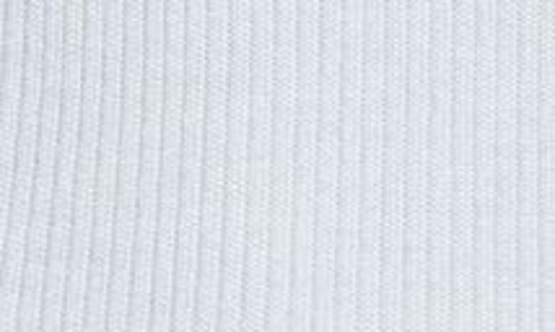 Shop Akris Rib Silk & Cotton Crewneck Sweater In Bleached Denim