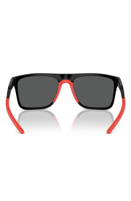 Shop Scuderia Ferrari X  58mm Square Sunglasses In Black