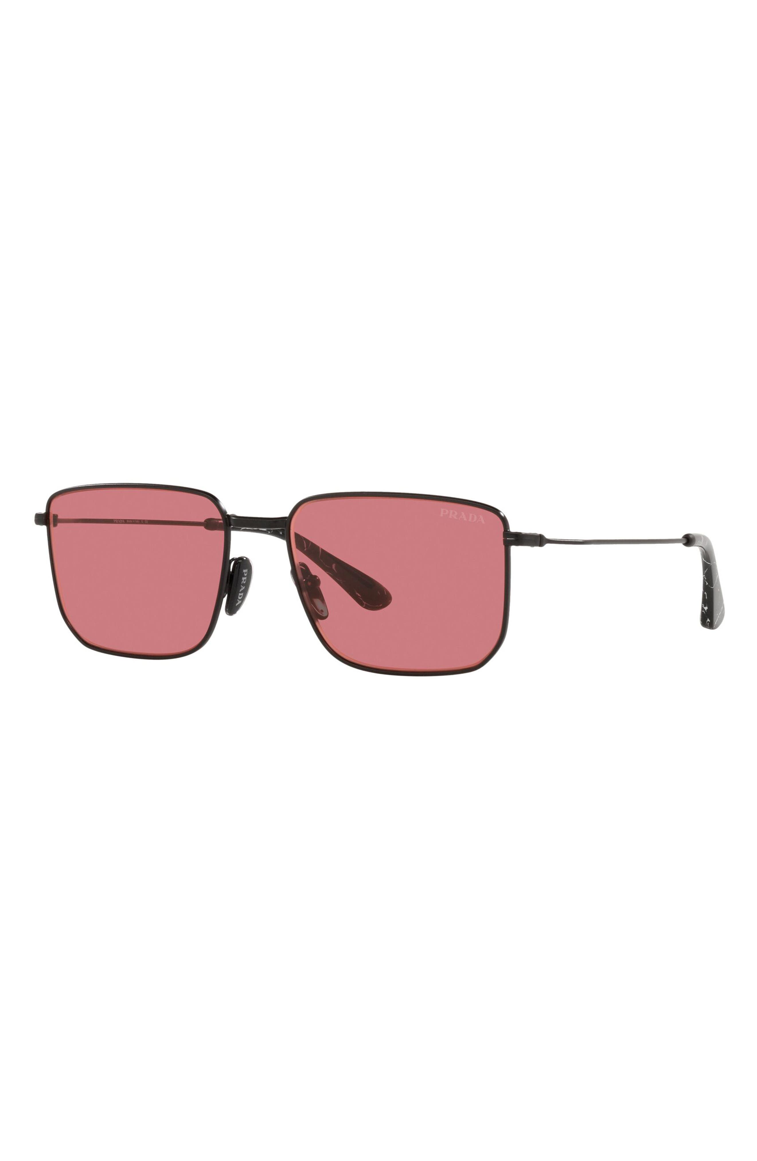 prada 56mm aviator sunglasses