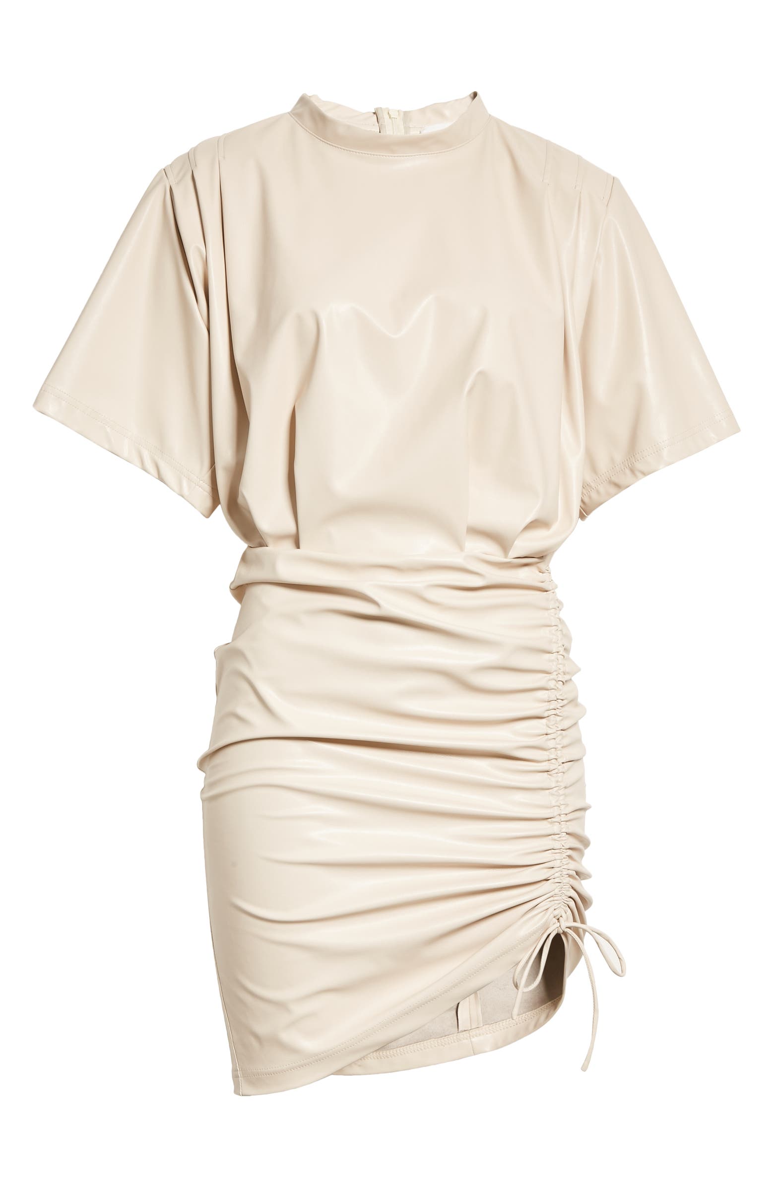 Isabel Marant Étoile Balesi Asymmetric Hem Faux Leather Dress | Nordstrom