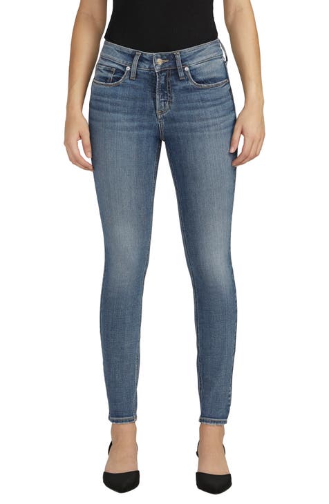 Silver Jeans Co. Suki Curvy Mid Rise Skinny Jeans