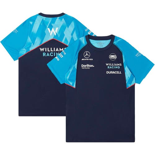 Youth Umbro Navy/Light Blue Williams Racing Training Jersey