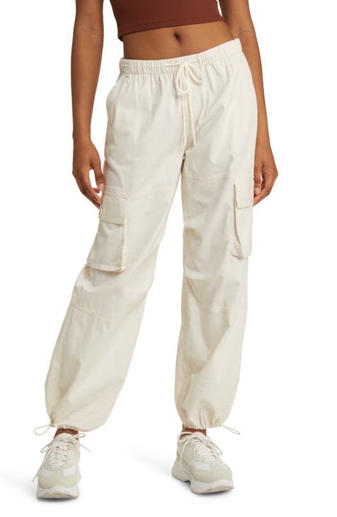 Straight Leg Cotton Lounge Pants for Women in Khaki S M L XL 