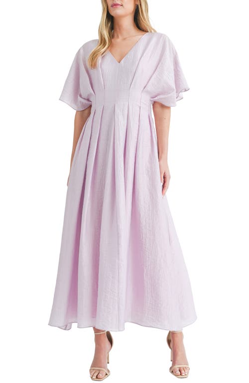 Dolman Sleeve A-Line Dress in Lilac